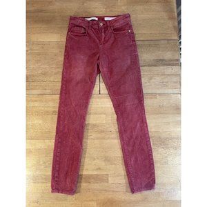 Pilcro And The Letterpress Anthropologie‎ Women's Pants Fit Script Maroon 26